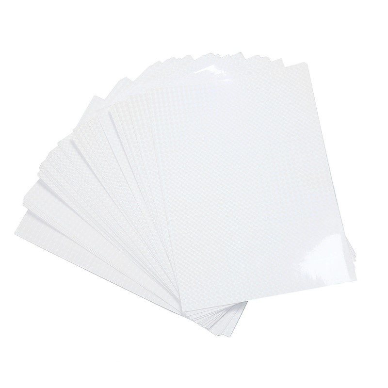 50 Sheets A4 Holographic Cold Laminate Sheet Cuttable Waterproof DIY