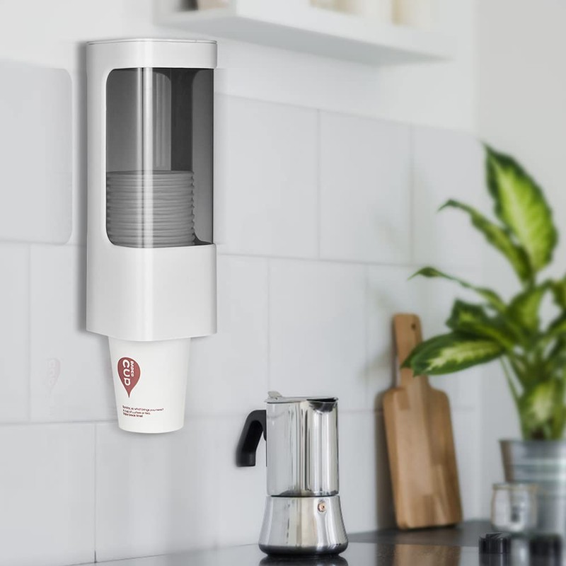 Cup Dispenser Wall Mounted Bathroom Cup Holder, 3oz-5oz Disposable Paper