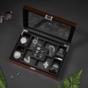 BEWISHOME Jewelry Box for Men, Mens Jewelry Box with Glass
