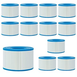 Type S1 Spa Filters Replacement Cartridge Compatible with Various Intex 29001E - 28429E, 28403E, 28407E, 28443E, 28453E, 28421E, 28423E, 28413E, and 28453E, 11692 Swimming Pool Pump. (White-12)