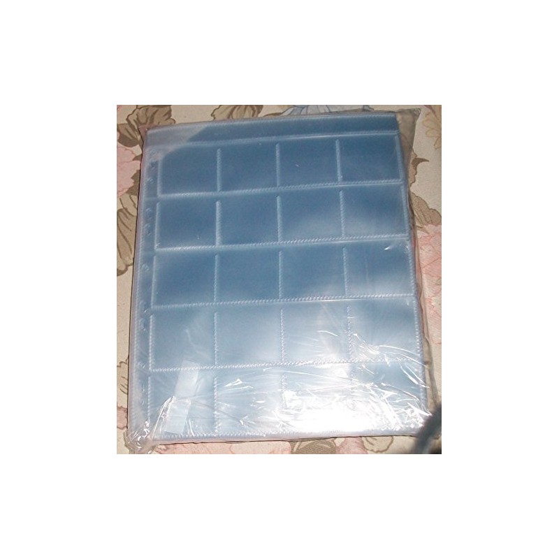 A4 Clear Acid Free 20 Pocket Coin & Photo Sleeves