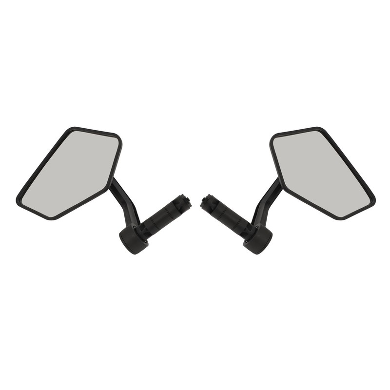 Bar End Bike Mirror Handlebar Mount Rearview 360 Degree Rotatable