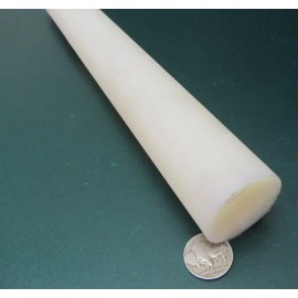 Ensinger Nylon 66 Round Rod, Natural Tint 1 1/2" Dia 1.50" x 12" Length