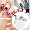 AIMALL 15PCS Nail Art Brushes and Dotting Pen Set for