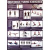 Productive Fitness Poster Series Upper Resistance Tubing Exercises Non-Laminated