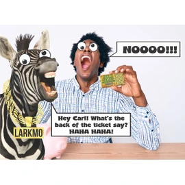 Larkmo Prank Gag Lottery Tickets - 10 Total Tickets, All Same Design, These Lottery Ticket Scratch Off Cards Look Super Real Like A Real Scratcher Joke Lotto Ticket, Win 10,000