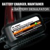 MOTOPOWER MP00205C 12V 800mA Automatic Battery Charger, Battery Maintainer, Trickle