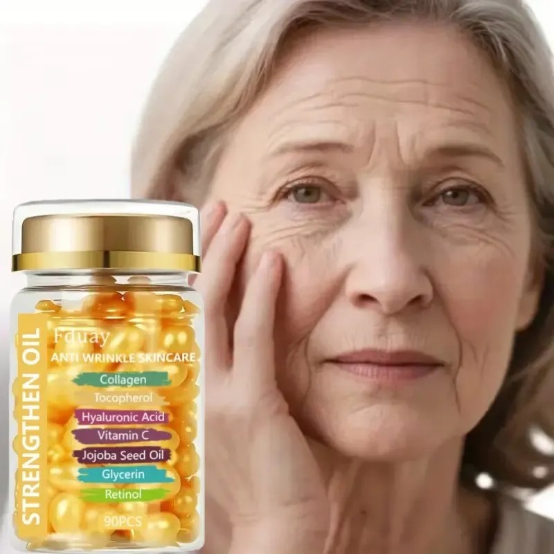 Cápsulas Faciales Antiedad Con Colágeno Y Retinol X90 Todo Tipo