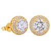 VEXXS Earrings 925 Silver, 18 Carat Gold/White Gold Plated Men's