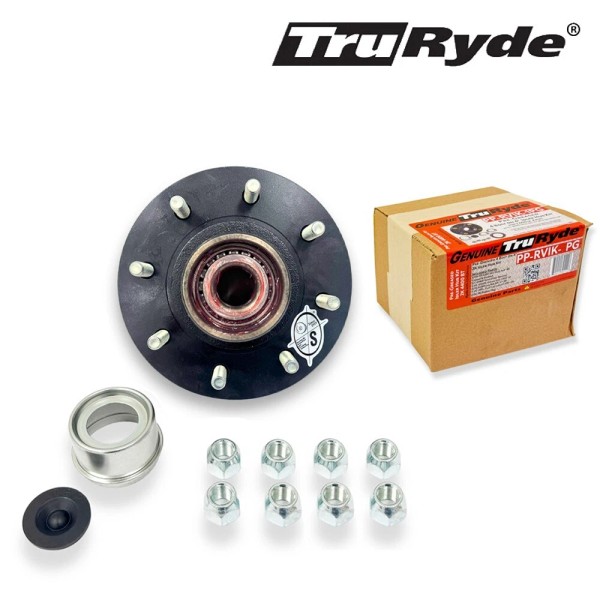 SOUTHWEST WHEEL Pre-Greased Trailer Wheel Hub Kit 8 on 6.5"