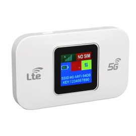 4G LTE Mobile WiFi Router, 300 Mbps High Speed Mobile Hotspot Device Modem for Up to 10 Devices, Colour Screen 3000 mAh Portable Travel WiFi Router for Phones,