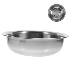 UPKOCH 1pc Laundry Tub Large Container Meal Containers Blush Set Soup Bowl Dish Basin Foot Soaking Tub Food Bowl Home Tableware Soup Basin Storage Bowl Silver Food Stainless Steel