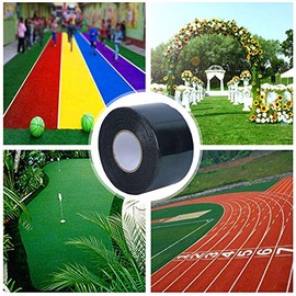Cinta Autoadhesiva de Doble Cara con Costura de Césped Artificial Cinta de Tela Resistente Al Desgaste para Proyectos de Ecologización/Plantación de Césped/Agricultura/Horticultura