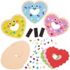 Baker Ross FX122 Love Heart Doughnut Magnet Kits - Pack