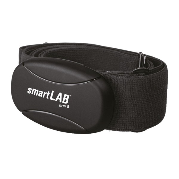 smartLAB HRM 5 Heart Rate Monitor Chest Strap Non-Coded 5.3 kHz Heart Rate Monitor Suitable for Your Exercise Bike No Bluetooth and ANT+ with Elastic Fabric Strap