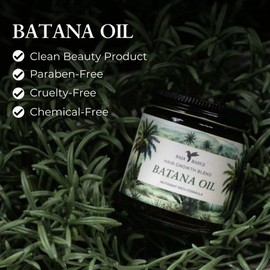 Batana Oil for Hair Growth - Argan & Chebe Hair Butter for Nourishing & Revitalizing Hair - Chebe Oil - Thickening, Strengthening and Moisturizing for All Hair Types, for Men & Women - 4 oz