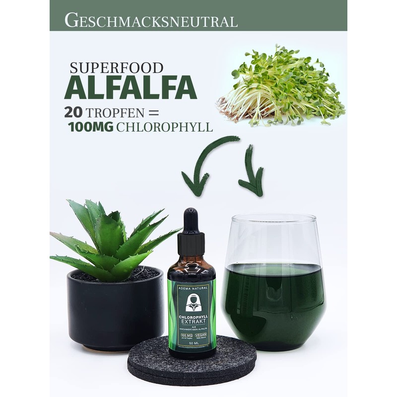 Adema Natural® - Chlorophyll Extract Drops - Extremely Green Liquid