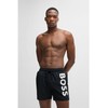 BOSS Mens Octopus Contrast-logo swim shorts with full lining