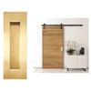 youthua 7in Recessed Finger Flush Pulls，Pocket Door Handles，for Sliding Barn