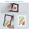 CRUGLA 12 Packs 4x6 Magnetic Picture Frames for Refrigerator Locker,