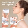 Elektrischer Nagelknipser, Nageltrimmer Nagelpolierer 2 in 1, Automatischer Elektrische Nagelknipserr