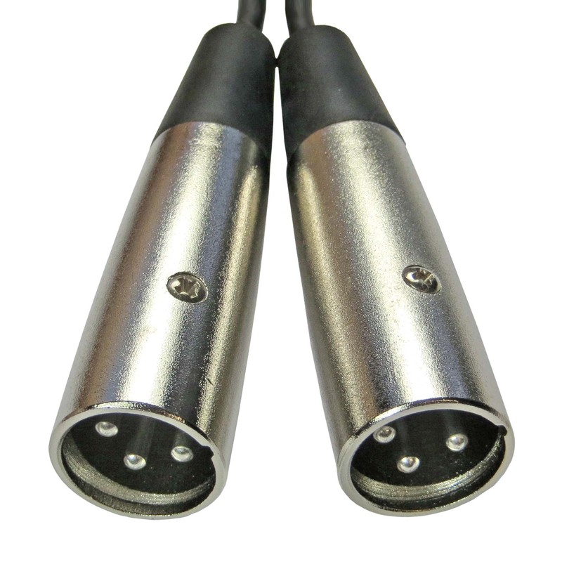 keepdrum YC029 XLR Split Cable Y-Adapter XLR 3-Pin 2x Male