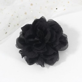 Rose & Flower Brooches & Clips for Women | Black & Rose Pins 4.3 Inches
