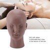 Female Bald Head Mannequin PVC Soft Rubber Human Skin Texture