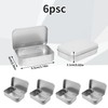 Bansusu 6 Pcs Small Tins With Lids One-piece Storage Iron