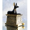 Ebros Gift エブロス エジプトの神 象形文字 アヌビス 犬 エジプトのミニチュア カルトゥーシュ ボックス