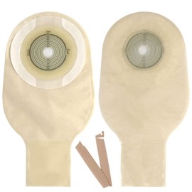 20PCS Colostomy Bag,Colostomy Supply, One Piece Drainable Ostomy Bag for Colostomy Ileostomy Stoma Care (Cut-to-Fit)