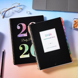 2026 Daily Planner - Appointment Book 2026, 9'' x 11'', Hourly Planner JAN.2026 - DEC.2026, 2026 Appointment Book with Coated Inner Tabs, Inner Pocket