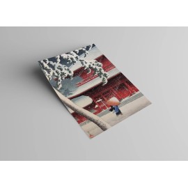 Twenty Views of TOKYO Zojoji Temple Shiba JAPANESE ART Hasui Kawase 1925 Reprint