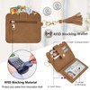 Lostars Wallet Keychain Wristlet for Women RFID Card Holder with