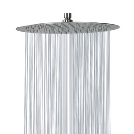 NearMoon - Cabezal de ducha de lluvia, diseño ultrafino, aumento de la presión, impresionante experiencia, gran cabezal de ducha de acero inoxidable de alto flujo (12 pulgadas, níquel cepillado)