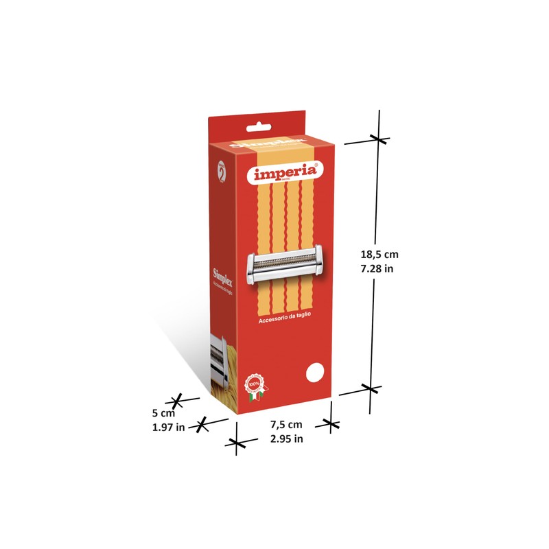 Imperia Simplex Classica line. Accessories for pasta machines. 100% made