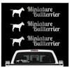 siviwonder Miniature Bull Terrier Mini Bully Sticker Set of 3