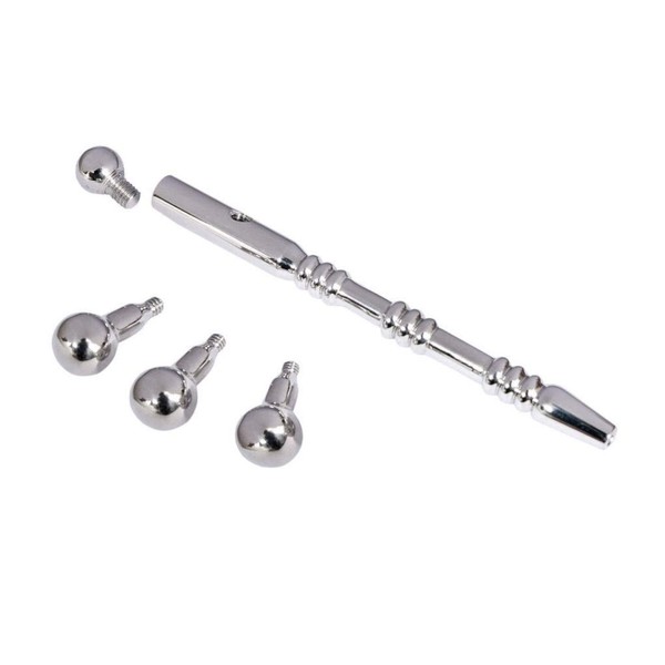 Uptown Prince Albert Wand - Surgical Steel 4" Male Urethral Sounding Plug (10mm)