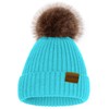 ZOORON Beanies for Womens Winter Knitted Beanies Hats with Faux