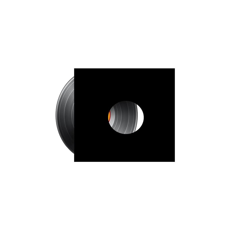 Vision Media® 12'' Vinyl Black Card Record Sleeve with Hole