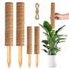 4 Pack 47 Inch Moss Pole, Stackable Moss Poles for