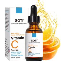 Vitamin C Face Serum 20, Hyaluronic Acid, Alpha Arbutin and Vitamin E, Anti Aging for Dark Spots, Wrinkles  Acne, Brightens Skin Tone, Restores...    