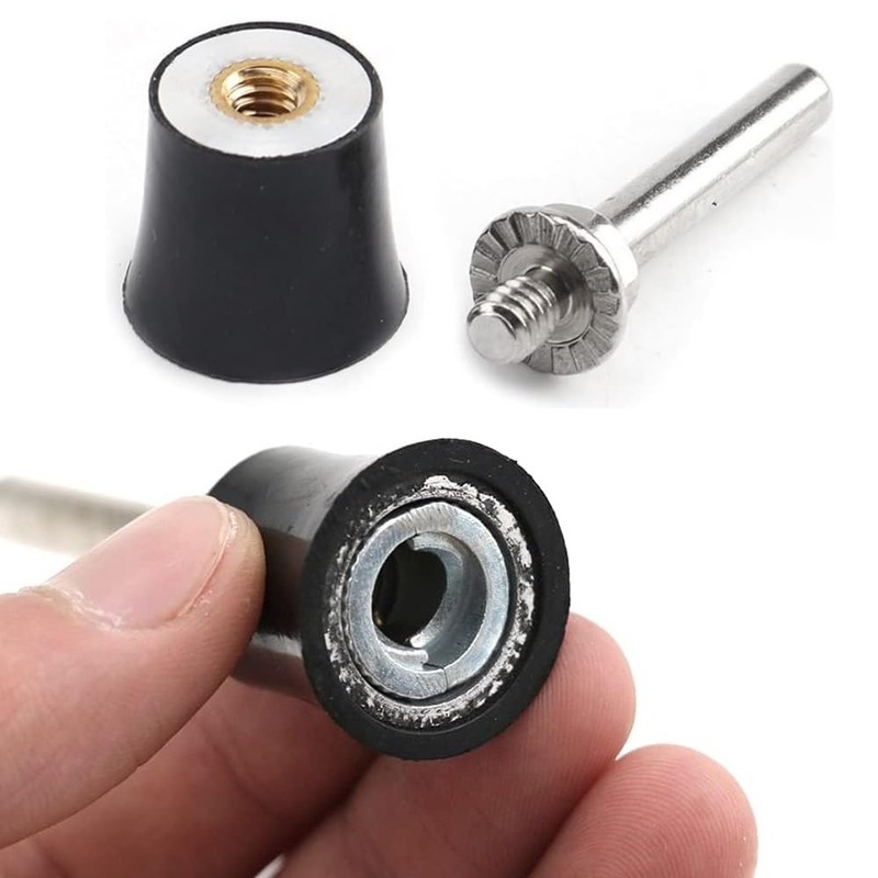 MiJunHD 1inch Roll Lock Disc Pad Holder, 6mm Mandrel Quick