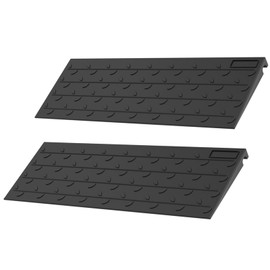 BESEA 1.5" inch Threshold Ramp Rubber Wheelchair Ramp, No-Slip Surface 2500 Lbs Load Capacity for Home Doorways Driveways Curb(2PACK)