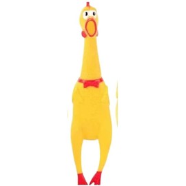 Yellow Robber Chicken Toy for Dogs and Pets Hilarious Squeaky Noisemaker Gadget for Endless Fun and Entertainment Prank Novelty Toy for Kids or Adults Dog Squeak Toys