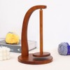 Yarn Holder for Knitting and Crocheting, Wooden Yarn Rack Stand