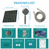 LOHNER 6 inch Shower Head with handheld, High Pressure 6"