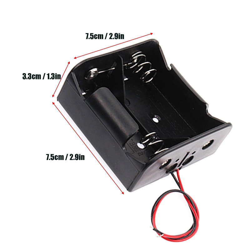hrsyyl 2pcs D Size Battery Holder 2 Slot D Cell