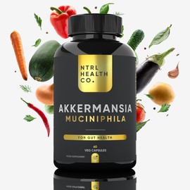 NTRL Health Co. Akkermansia Muciniphila Probiotic Capsules, 60 Veg Capsules, for Gut Health