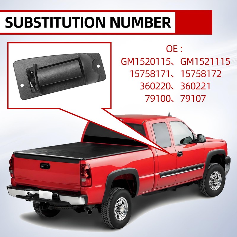 Dunviku Extended Cab Rear Door Handle Set Left Driver Right